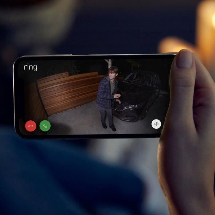 Amazon Ring Spotlight Cam Plus Battery, Cámara de seguridad exterior, Color Negro 3