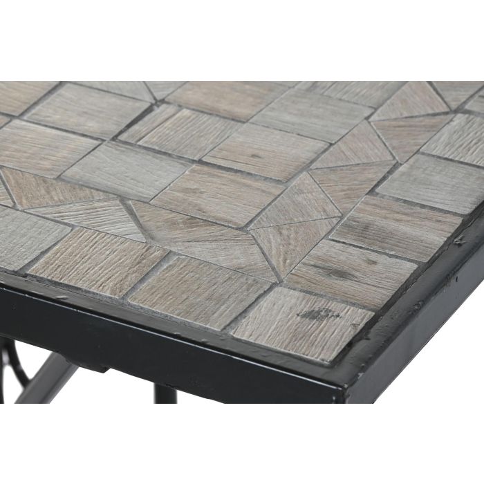 Mesa Comedor Terraza Y Jardin DKD Home Decor Multicolor Negro 70 x 75.5 x 140 cm 3 Mesa Comedor Terraza Y Jardin DKD Home Decor Multicolor Negro 70 x 75.5 x 140 cm 3