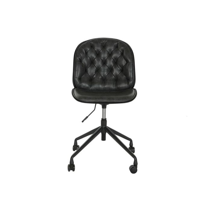 Silla Vintage DKD Home Decor Negro Gris Oscuro 57.5 x 83 x 47.5 cm 3 Silla Vintage DKD Home Decor Negro Gris Oscuro 57.5 x 83 x 47.5 cm 3