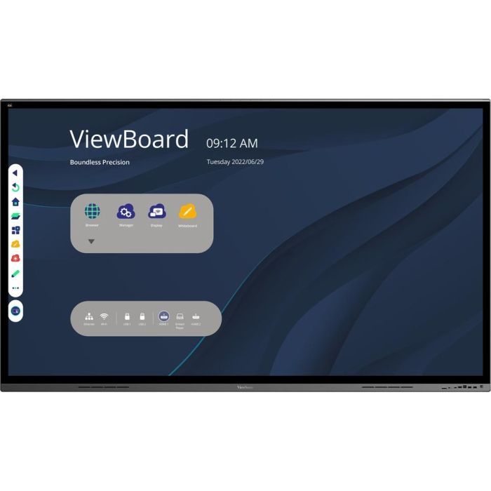 ViewSonic IFP8662 Pantalla Táctil Interactiva 86" 4K UHD (3840x2160) 20 Puntos Multi-Touch Cristal Templado 9H Antirreflejos Negro 0 ViewSonic IFP8662 Pantalla Táctil Interactiva 86" 4K UHD (3840x2160) 20 Puntos Multi-Touch Cristal Templado 9H Antirreflejos Negro 0