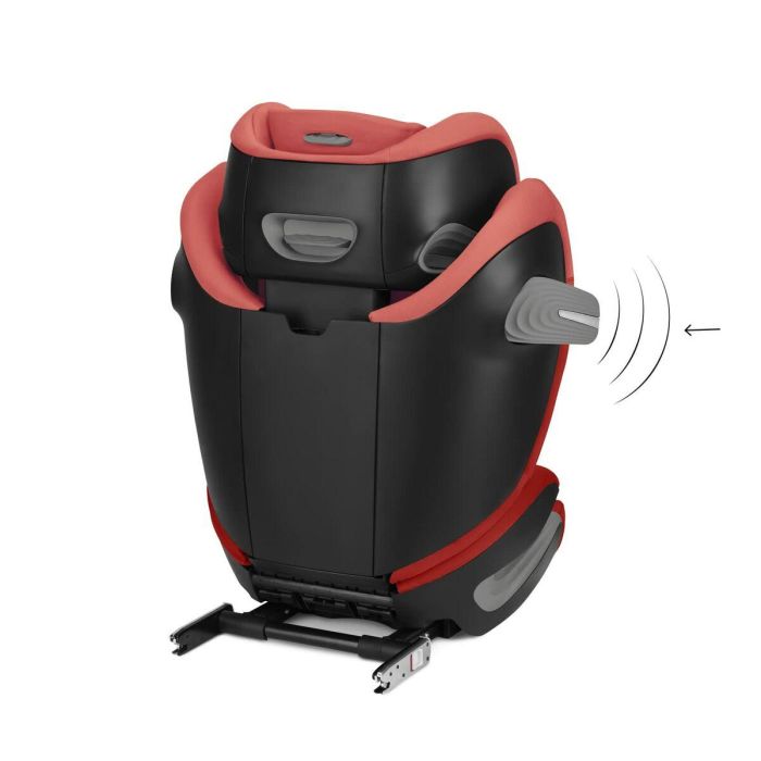 CYBEX - Silla de coche evolutiva Isofix Gr 2/3 - Solution S2 i-Fix - Rojo Hibisco 1