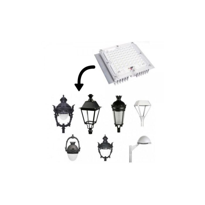 Módulo Óptico LED 40W 5.400Lm Bridgelux para Farola 60,000H 10 Módulo Óptico LED 40W 5.400Lm Bridgelux para Farola 60,000H 10