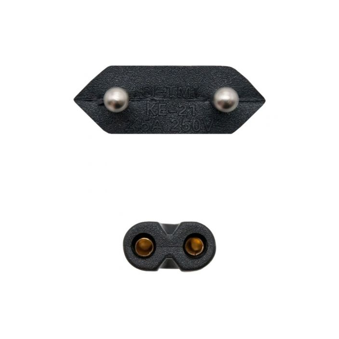 NANOCABLE CABLE ALIMENTACION FORMA 8, CEE7/16/M - C7/H, 2M 2