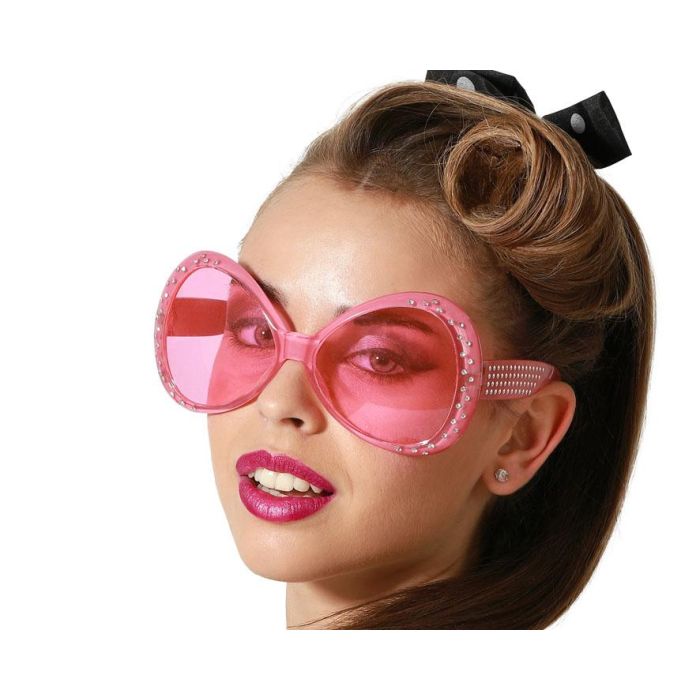 Gafas Con Brillantes Rosa Mujer Adulto