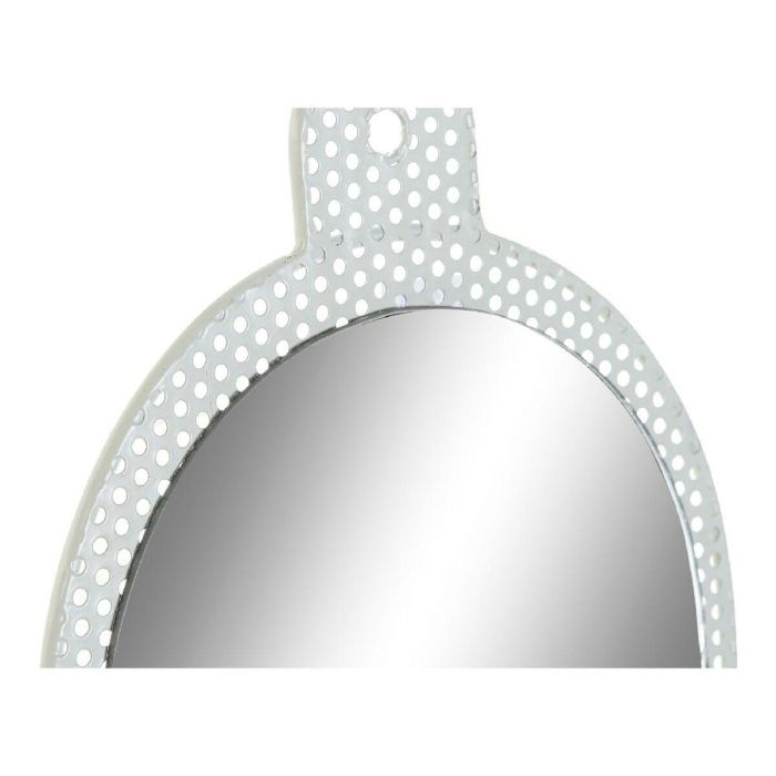 Espejo de pared DKD Home Decor Blanco Rosa 22 x 1,5 x 40 cm (2 Unidades) 2 Espejo de pared DKD Home Decor Blanco Rosa 22 x 1,5 x 40 cm (2 Unidades) 2