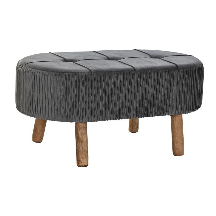 Descalzadora Scandi DKD Home Decor Gris Oscuro Natural 46 x 38 x 80 cm