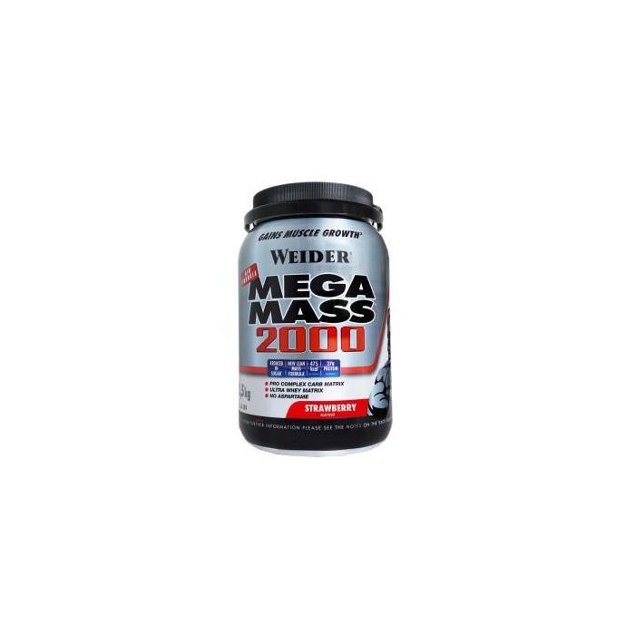 Weider Mega Mass 2000 Fresa 1,5Kg. Weider Mega Mass 2000 Fresa 1,5Kg.
