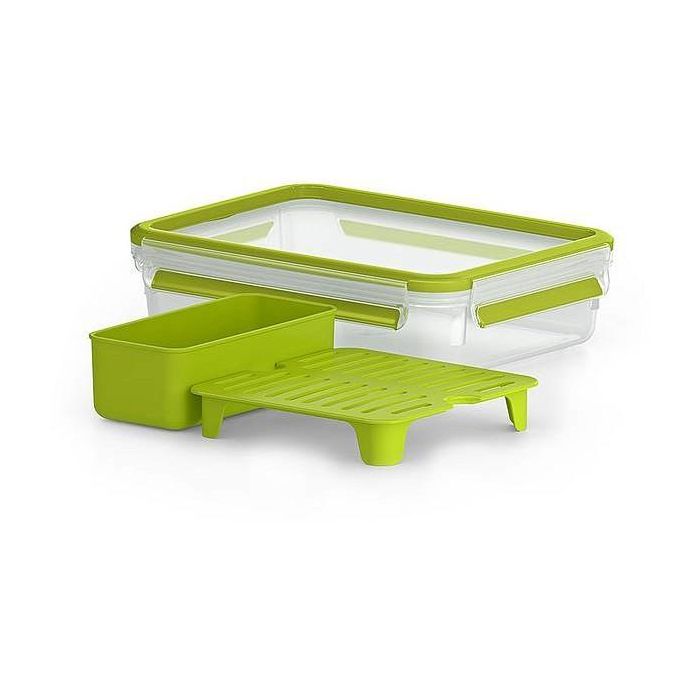 Emsa Lunch & Snack Box con 2 prácticos insertos y tapa 1 Emsa Lunch & Snack Box con 2 prácticos insertos y tapa 1