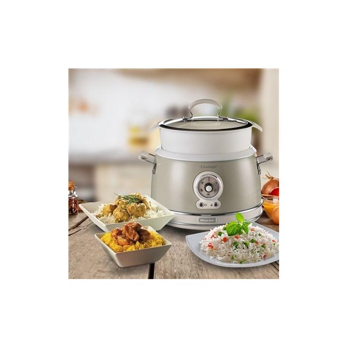 Ariete 2904/03 Olla Arrocera Multifunción Cocción Lenta, Mantener Caliente 24h Vintage Beige 12 Ariete 2904/03 Olla Arrocera Multifunción Cocción Lenta, Mantener Caliente 24h Vintage Beige 12