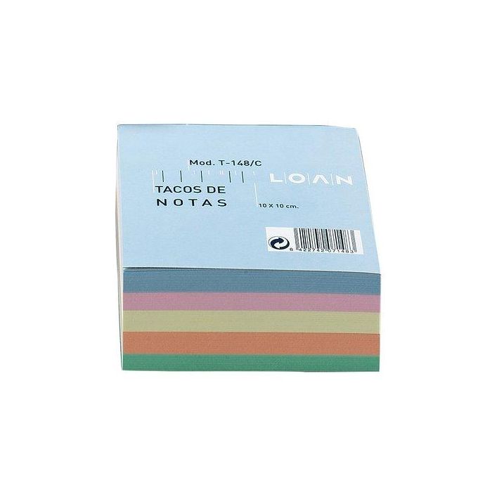 Taco Notas Encolado Colores 10X10 500 Hj