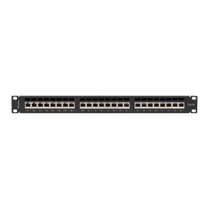 Lanberg PPSA-1024-B Patch Panel 24 Puertos Cat6a F/UTP Negro Montaje en Bastidor 0 Lanberg PPSA-1024-B Patch Panel 24 Puertos Cat6a F/UTP Negro Montaje en Bastidor 0