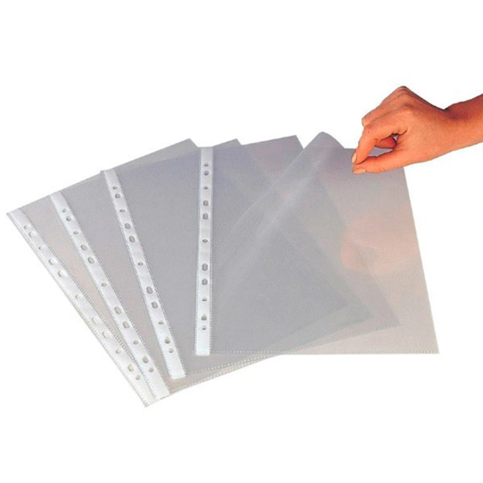 Q-connect Funda Multitaladro Din A3 Apaisada Cristal 80 Micras con Apertura Superior Bolsa 10 Unidades 1