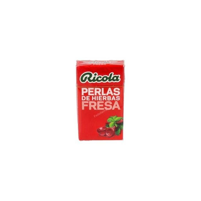Ricola Perlas Sin Azúcar Fresa 25g