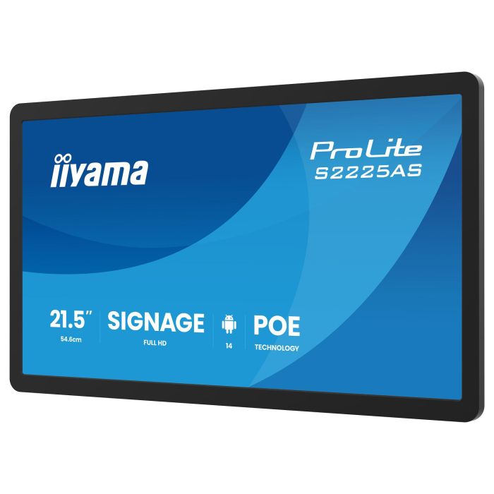 iiyama ProLite S2225AS-B1P Monitor Digital Android 21.5" Full HD IPS USB-C WiFi 24/7 para Señalización 2