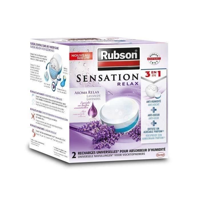 RUBSON Sensation 2 lengüetas de alimentación 3 en 1 lavanda * 6