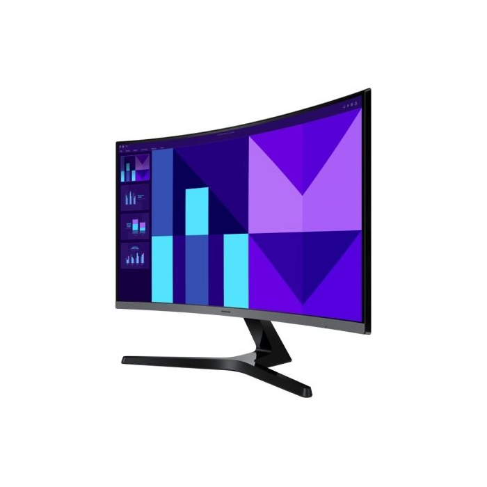 Monitor Profesional Curvo Samsung Essential Monitor S3 S39GD S27D396GAU 27"/ Full HD/ Multimedia/ Negro y Plata 1