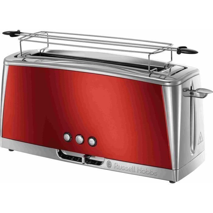 RUSSELL HOBBS 23250-56 - Luna Toaster - Tecnología Fast Toast - Solar Red