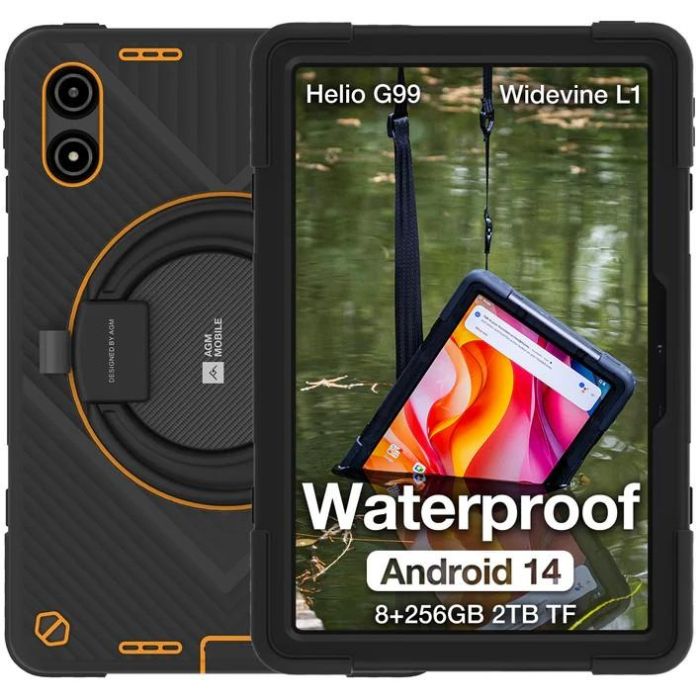 AGM Mobile P2 Tablet Active Rugged 256GB 8RAM negra