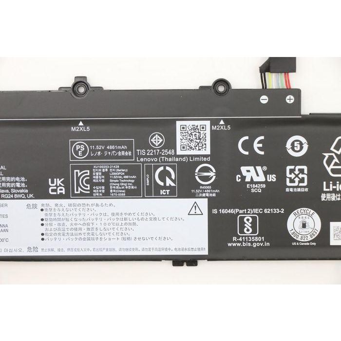 Lenovo Battery for Lenovo E14/E15 series laptops, 11.52V voltage, 57Wh capacity, 3-cell design, lightweight and compact. 2 Lenovo Battery for Lenovo E14/E15 series laptops, 11.52V voltage, 57Wh capacity, 3-cell design, lightweight and compact. 2