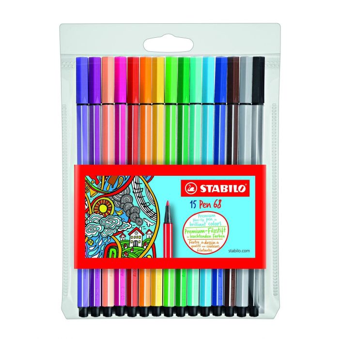 Stabilo Rotuladores Pen 68 C-Surtidos Estuche 15 Ud Stabilo Rotuladores Pen 68 C-Surtidos Estuche 15 Ud