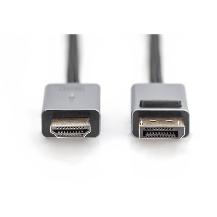DIGITUS DisplayPort Adapterkabel DP - HDMI A 1.8m 4K Alu 1