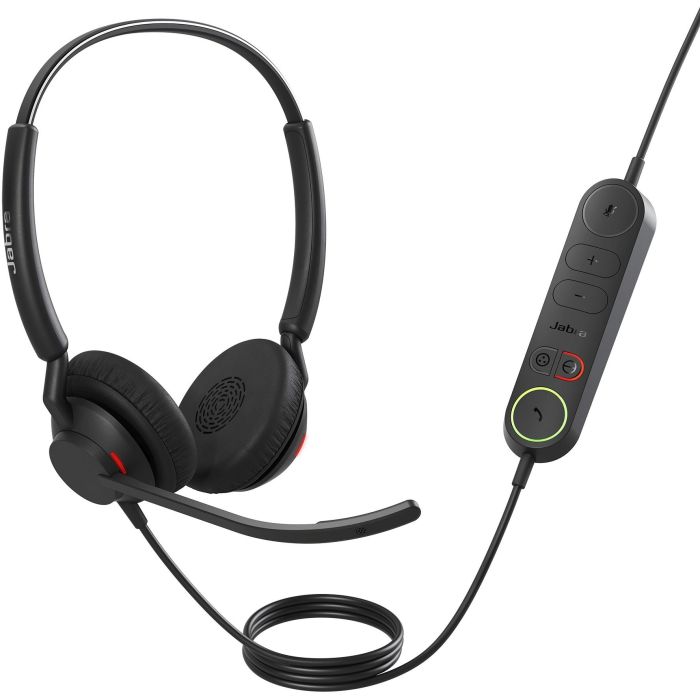 Jabra Engage 40 Auriculares Estéreo Alámbricos USB-A con Link en Línea, Diadema para Oficina/Centro de Llamadas UC, Negro