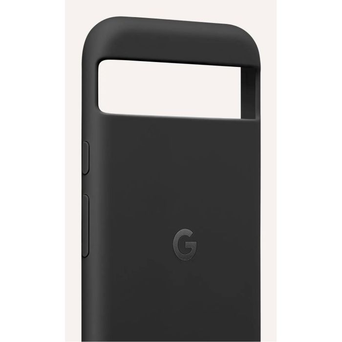 Google Funda Pixel 8a Obsidian de Silicona, Antimancho, Resistente a Caídas y Fabricada con al menos 38% Materiales Reciclados 1