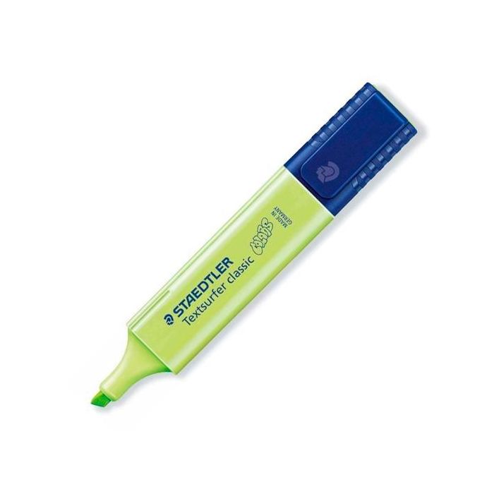 Staedtler Marcador Fluorescente Textsurfer Classic Pastel Verde - Pack de 10 Unidades (10 Unidades)