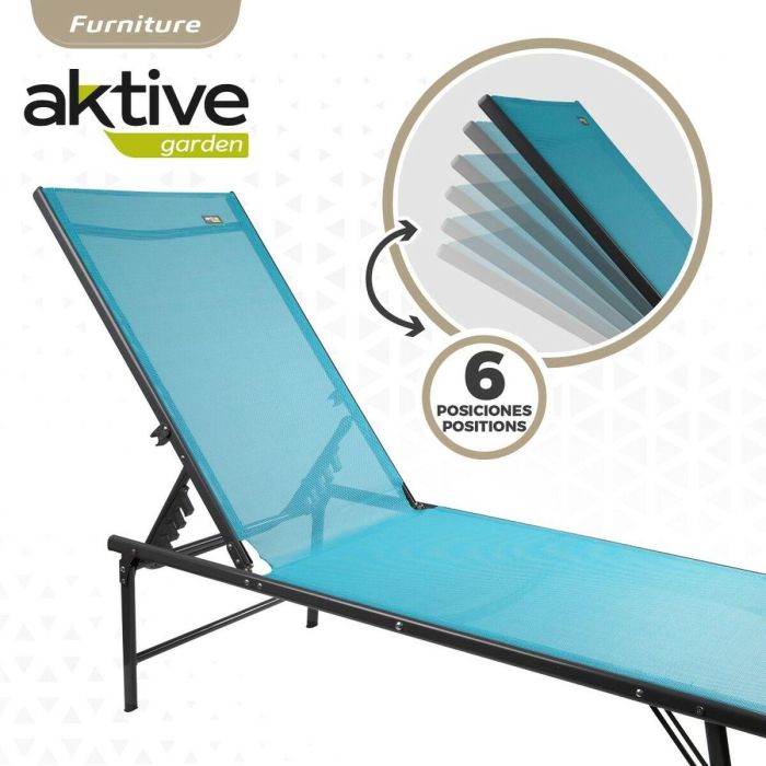 Hamaca Aktive Azul 180 x 35 x 49 cm (2 Unidades) 4 Hamaca Aktive Azul 180 x 35 x 49 cm (2 Unidades) 4
