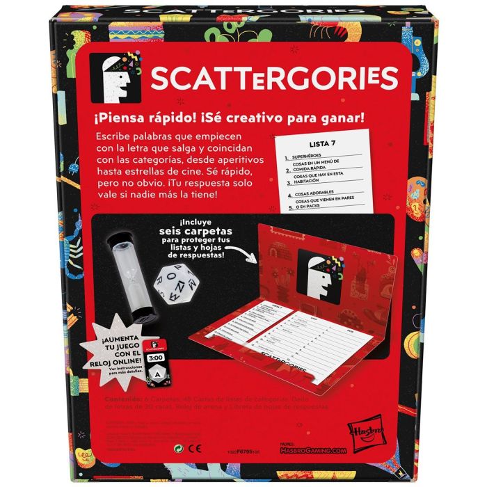 Hasbro Games Scattergories Refresh F6795 Juego de Mesa para +14 Años en Español 3