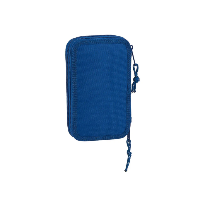 Safta Plumier Doble Pequeño Blackfit8 28 Piezas Azul Oscuro 600D Polyester 3