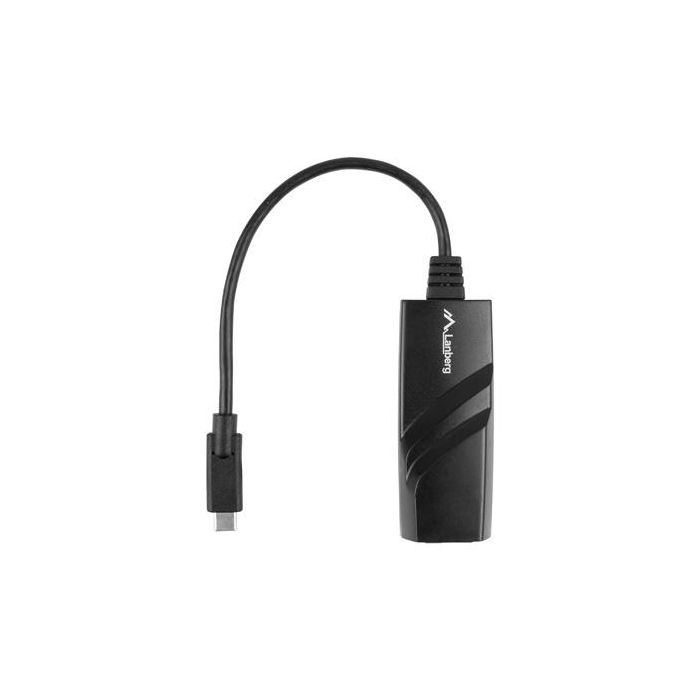 Lanberg Adaptador Usb Tipo C 3.1 a Rj-45 Negro 0,15m Nc-1000-02 1