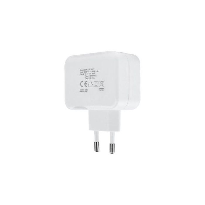 Cargador Pared Doble Tooq Usb Tipo 1 Cargador Pared Doble Tooq Usb Tipo 1