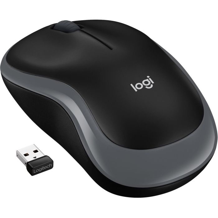 Logitech M185 Ratón Inalámbrico RF Plug & Play con Nano Receptor USB, Diseño Ergonómico, Batería hasta 1 Año, Gris 0 Logitech M185 Ratón Inalámbrico RF Plug & Play con Nano Receptor USB, Diseño Ergonómico, Batería hasta 1 Año, Gris 0