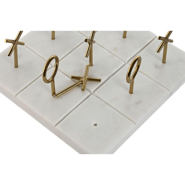 Juego Moderno DKD Home Decor Blanco Dorado 18 x 2 x 18 cm 2