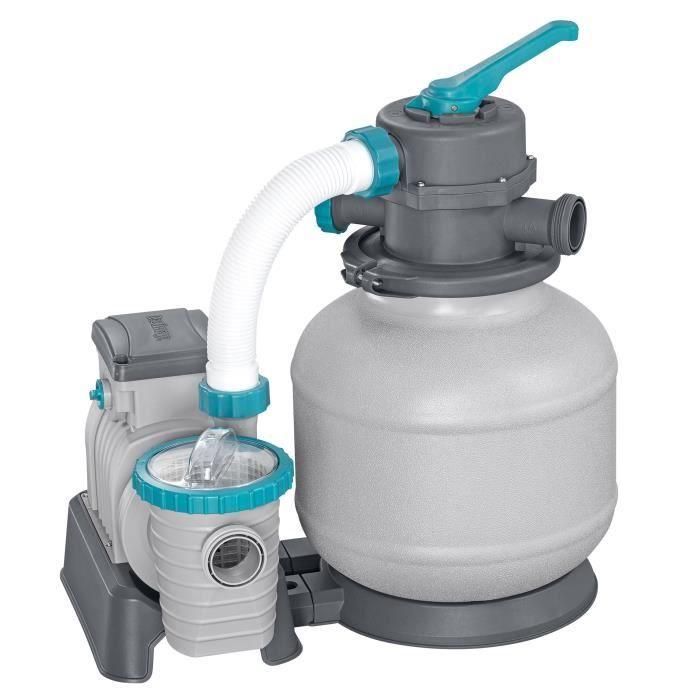 Bomba de filtración de arena para piscinas de hasta 54 m³ - Bestway - 8.327 L/h - Con prefiltro 2 Bomba de filtración de arena para piscinas de hasta 54 m³ - Bestway - 8.327 L/h - Con prefiltro 2