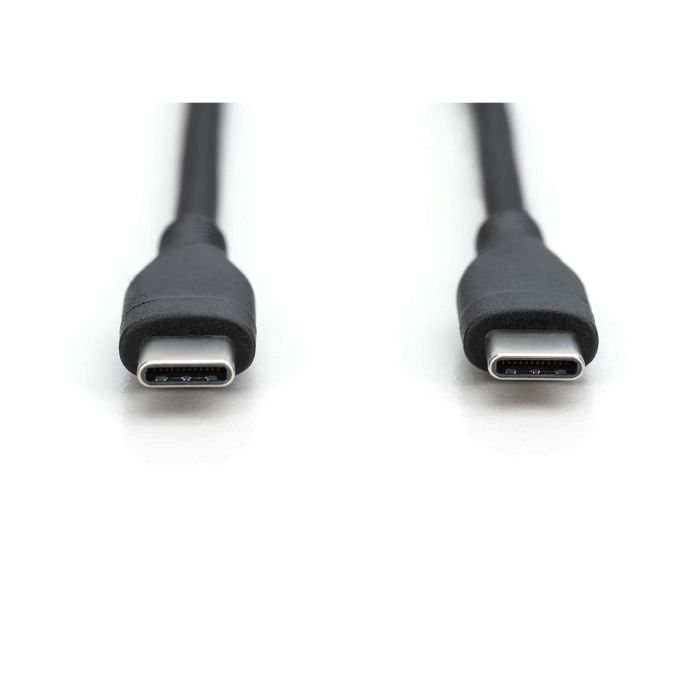 Digitus Cable USB 2.0 Tipo C a C de Silicona, 2m, Negro 1