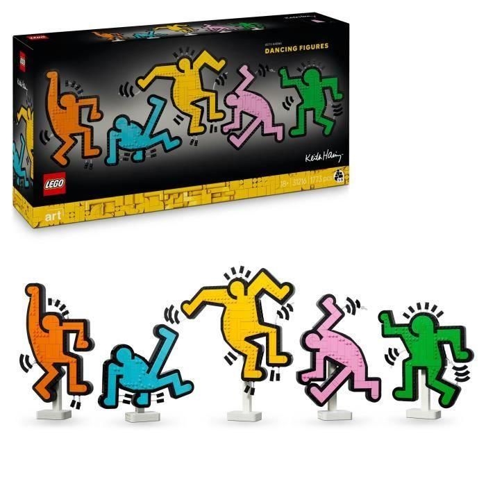 LEGO 31216 Art Keith Haring, figuras bailarinas, set de decoración y construcción para adultos LEGO 31216 Art Keith Haring, figuras bailarinas, set de decoración y construcción para adultos