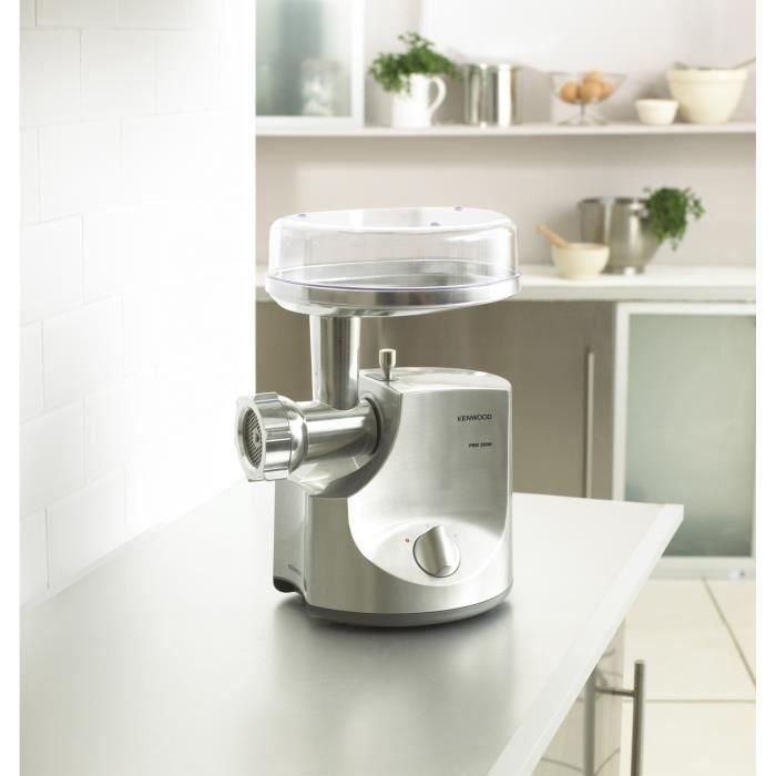 Kenwood MG700 Picadora de Carne 3 kg/min, Incluye 3 Rejillas, Adaptadores Salchicha y Kebbe - Aluminio Cepillado 1 Kenwood MG700 Picadora de Carne 3 kg/min, Incluye 3 Rejillas, Adaptadores Salchicha y Kebbe - Aluminio Cepillado 1