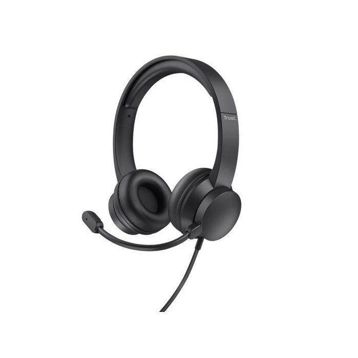 Trust Auriculares Ayda Estéreo con Micrófono Ajustable, Conexión USB, Negro Trust Auriculares Ayda Estéreo con Micrófono Ajustable, Conexión USB, Negro