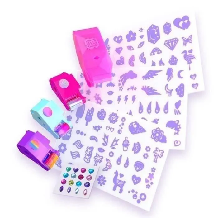 Spin Master 6071786 Cool Maker Shimmer Me Bodyart Studio para Niñas, Estudio de Tatuajes Temporales con 135 Diseños y Gemas Decorativas 1