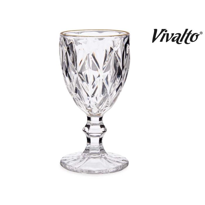 Copa Agua 254Ml Diamante Filo Oro Vivalto 8X15CM (36 Unidades) 1 Copa Agua 254Ml Diamante Filo Oro Vivalto 8X15CM (36 Unidades) 1