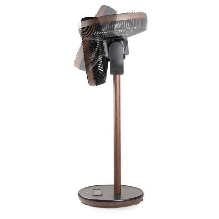 Ventilador de pedestal - DOMO - 26 W - Madera - Consumo ECO - Silencioso - 9 velocidades - Pantalla LED - Mando a distancia incluido 2 Ventilador de pedestal - DOMO - 26 W - Madera - Consumo ECO - Silencioso - 9 velocidades - Pantalla LED - Mando a distancia incluido 2