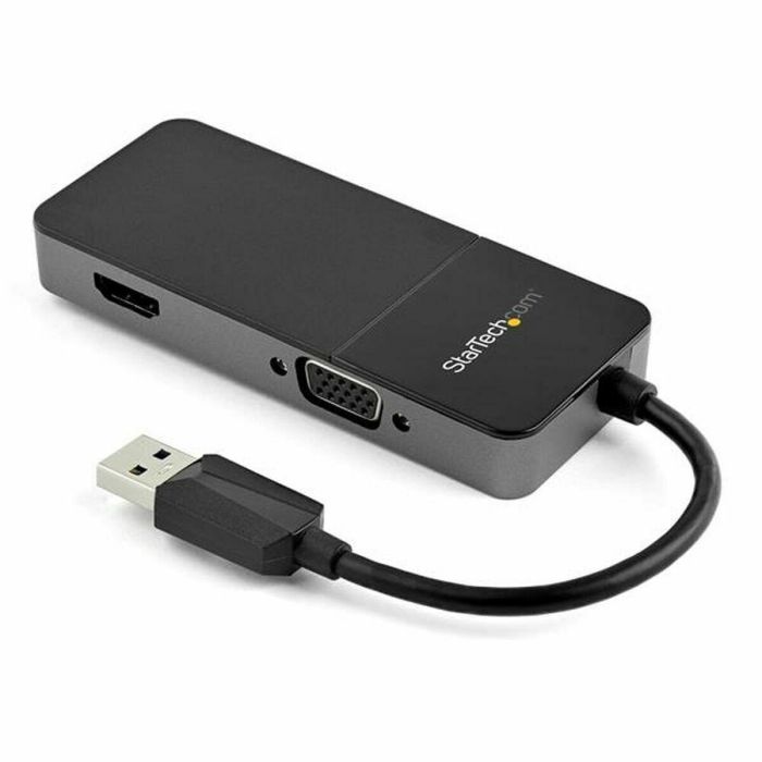 Adaptador USB a VGA/HDMI Startech USB32HDVGA Negro 4K Ultra HD Adaptador USB a VGA/HDMI Startech USB32HDVGA Negro 4K Ultra HD