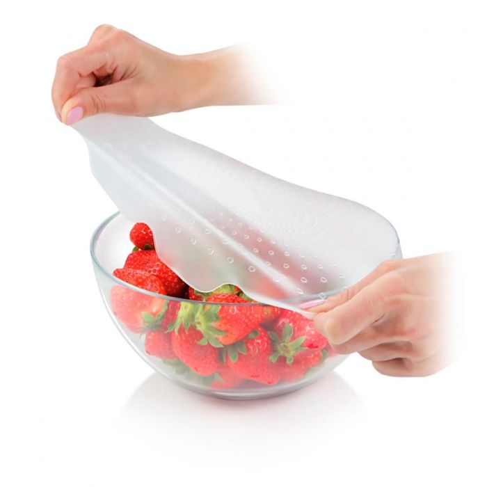 Tescoma 4food Tapas Flexibles de Silicona Universales para Boles, Herméticas, Ø17 y 23 cm, 2 Unidades, Aptas Frigorífico/Lavavajillas 1 Tescoma 4food Tapas Flexibles de Silicona Universales para Boles, Herméticas, Ø17 y 23 cm, 2 Unidades, Aptas Frigorífico/Lavavajillas 1