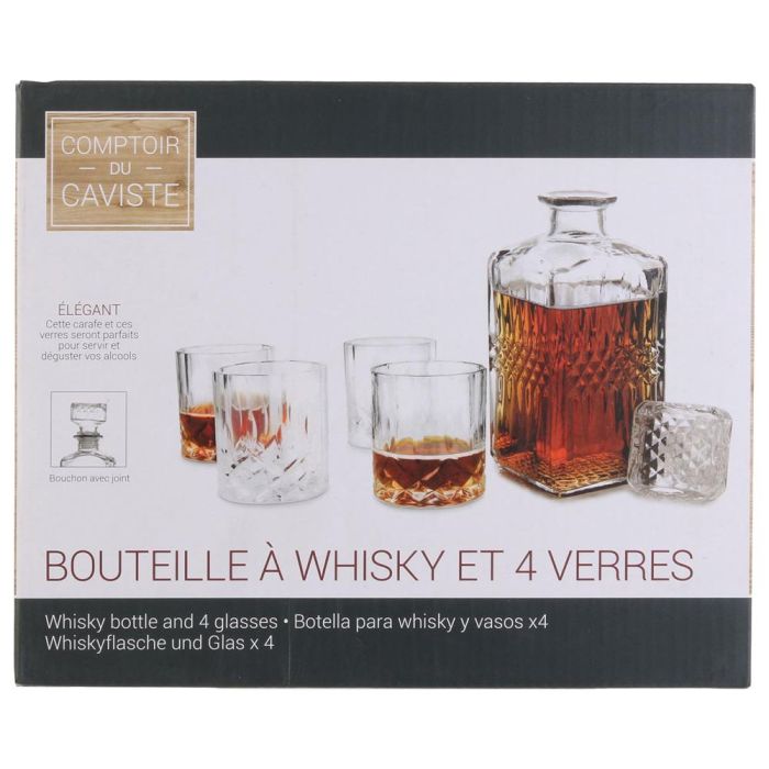 Cook Concept Set Botella con 4 Vasos Cocktail 930ml/200ml 1