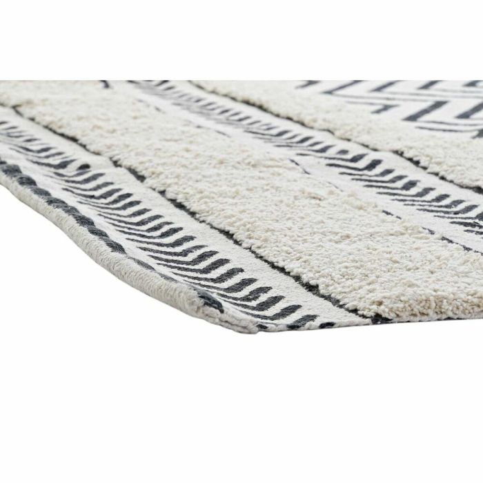 DKD Home Decor Alfombra Scandi Zig Zag Negra y Blanca de Poliéster 226x160 cm, 0.7 cm de Grosor, 1000 gsm 1 DKD Home Decor Alfombra Scandi Zig Zag Negra y Blanca de Poliéster 226x160 cm, 0.7 cm de Grosor, 1000 gsm 1
