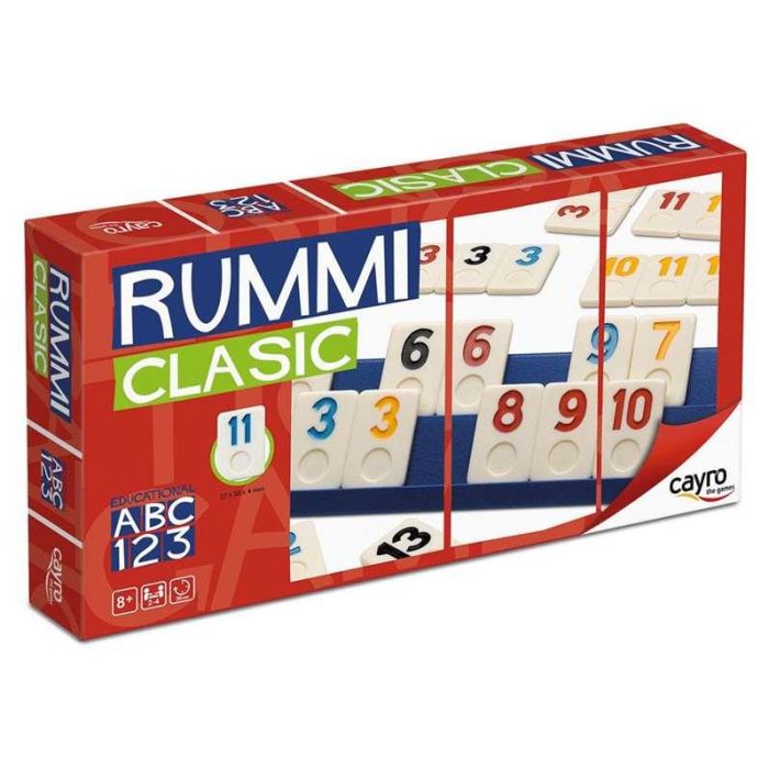 Cayro Juego de Mesa Rummi Clasic para 4 Jugadores, Fabricado en Plástico, Dimensiones 35x19x5 cm, Edad Recomendada +8 Años 0 Cayro Juego de Mesa Rummi Clasic para 4 Jugadores, Fabricado en Plástico, Dimensiones 35x19x5 cm, Edad Recomendada +8 Años 0