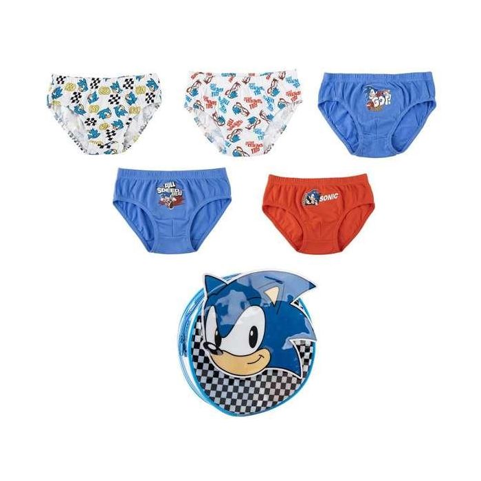 Cerdá Pack Calzoncillos Single Jersey Neceser Sonic T02/03 Modelos Surtidos 2-3 Años Multicolor 1