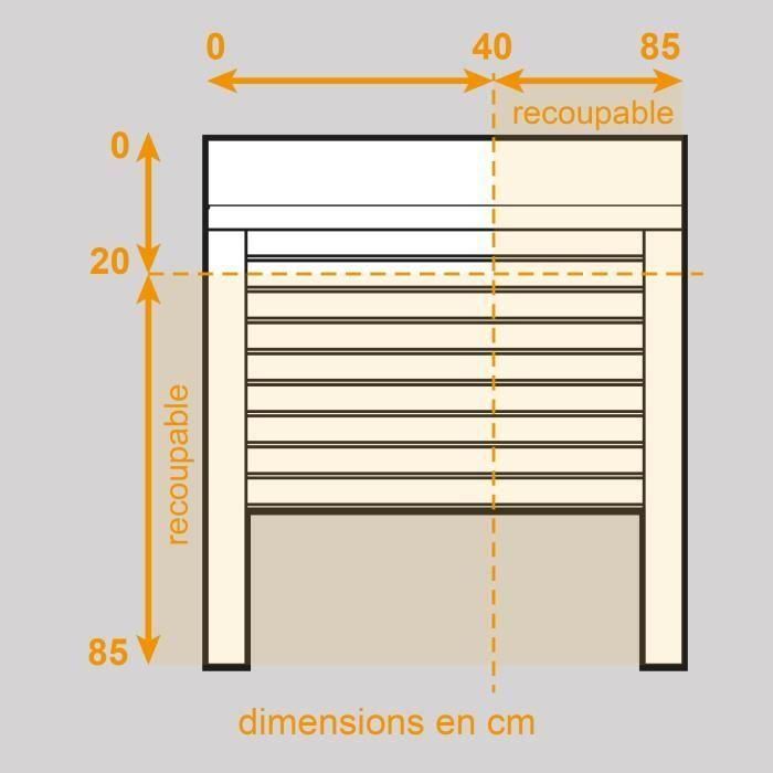 Persiana eléctrica de aluminio - L 100 x H 120 cm 1 Persiana eléctrica de aluminio - L 100 x H 120 cm 1